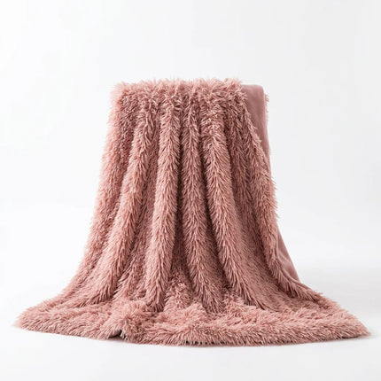 Plaid fausse fourrure poils longs grand format - Vue 1 - Plaid