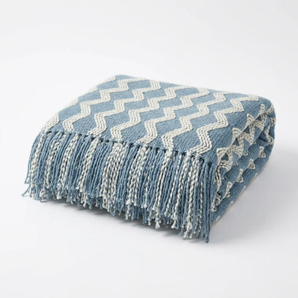 Plaid jacquard grande taille style scandinave - Vue 1 - Plaid