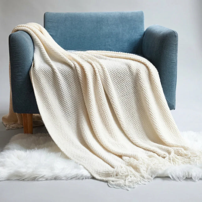 Plaid laine pure thermorégulateur grand format - Vue 1 - Plaid