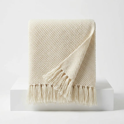 Plaid laine pure thermorégulateur grand format - Vue 1 - Plaid