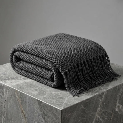 Plaid laine pure thermorégulateur grand format - Vue 4 - Plaid