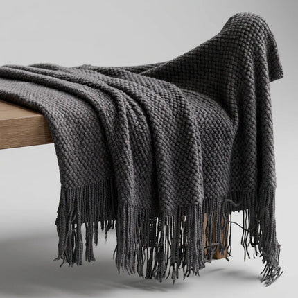 Plaid laine pure thermorégulateur grand format - Vue 7 - Plaid