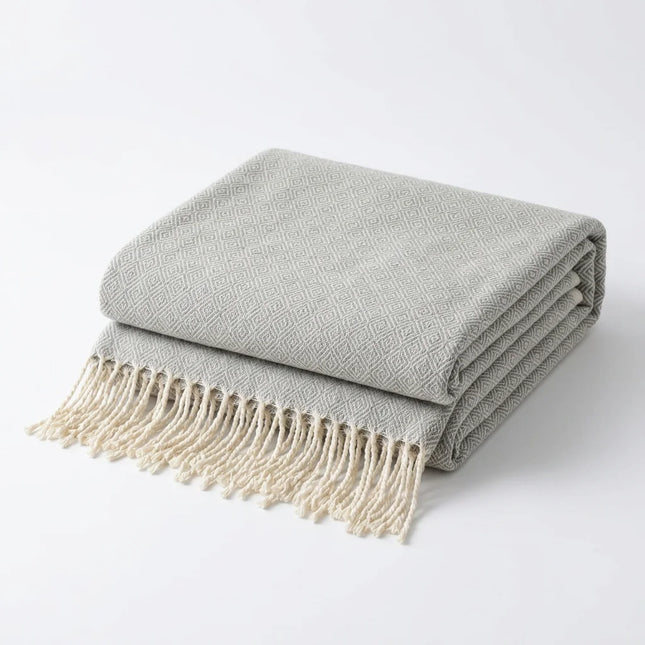 Plaid laine scandinave 125x200 cm - Vue 1 - Plaid