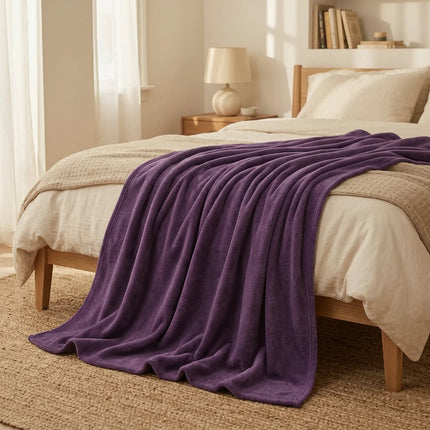 Plaid polaire grande taille cocooning élégant - Vue 2 - Plaid